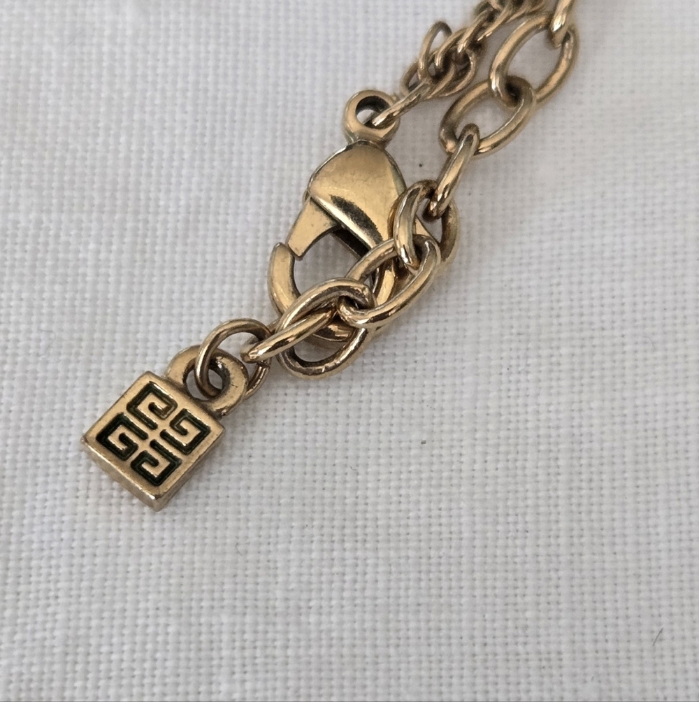 Vtg Givenchy Gold Tone Necklace - Picture 5 of 9